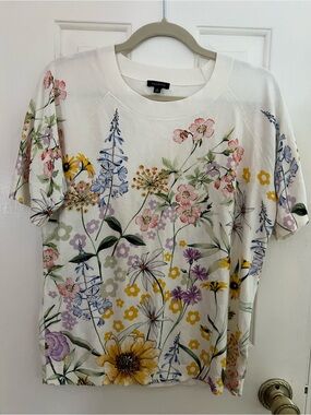 Talbots Floral Sweater